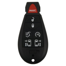 Car Remotes 7 Button Key Fob Compatible For Chrysler Town Country 2008-2015 Dodge Grand Caravan 2008-2014