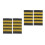 2Pairs Soft Durable Pilot Uniform Epaulets Multicolor Aviation Badge 4