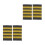 2Pairs Soft Durable Pilot Uniform Epaulets Multicolor Aviation Badge 5