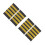 2Pairs Soft Durable Pilot Uniform Epaulets Multicolor Aviation Badge 7