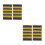 2Pairs Soft Durable Pilot Uniform Epaulets Multicolor Aviation Badge 9