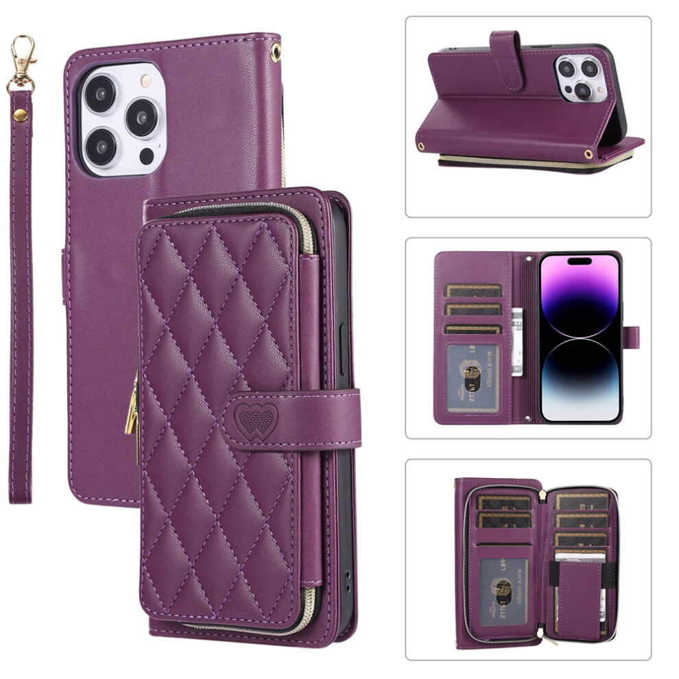 Leather Wallet Case For Iphone 15 Pro Max 6.7" Â Deep 937196991730