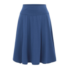 Dámská jednobarevná ombré lehká zvonová midi sukně s natahováním, velikost S-XXXL, plus velikost, modrá, XL