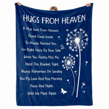 Coperta commemorativa in morbida flanella (50x60") – Regalo di condoglianze per la perdita di mamma, papà, nonna, nonno, sorella – Adatta a chi