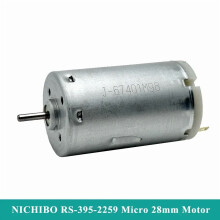 Motore elettrico NICHIBO RS-395Micro28mm DC6V12V14.4V18V12000RPM con spazzole di carbone e magnete potente, ideale per modellismo e hobby fai-da-te.