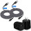 Conjunto com 2 carregadores USB e cabos de 3 metros, compatíveis com iPhone 14/13. 1