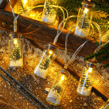 Mini wishing bottle string lights warm white LED 20 pcs
