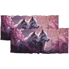 Wolf Kitchen Window Curtain Valance Japanese Cherry