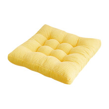 3D Meditation Cushion, 40x40x10cm Square Corduroy Floor Cushion for Yoga, Living Room, Tatami – Yellow