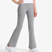 Meisjeslegging met wijde pijpen, hoge taille, yogabroek voor kinderen, effen kleur, comfortabel, sportief, flared model, herfst/winter 2025, zachte