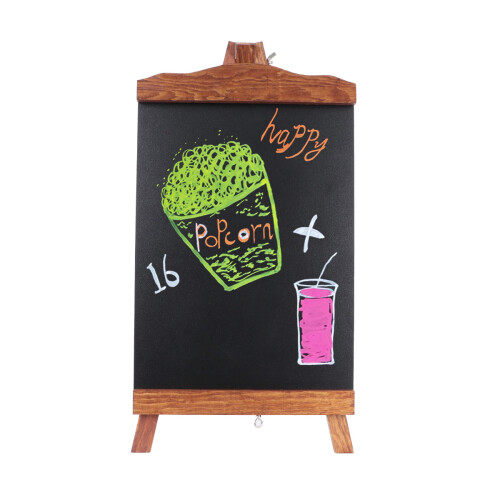 2Pcs Multi-Color Wood Chalkboard Message Boards with Stand for Notes 2