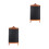 2Pcs Multi-Color Wood Chalkboard Message Boards with Stand for Notes 5