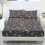 Σετ σεντόνια 3 τεμαχίων King Size Ditsy Floral σκούρο γκρι (1 με 1 εσοχή + 2 μαξιλαροθήκες), 1