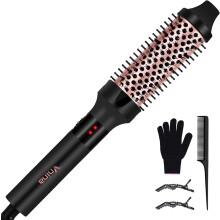 1.5" Thermal Brush for Blowout, 2 Temp Ceramic Iron, Dual Voltage, Compatible with All Hair Types