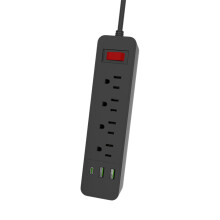 Surge Protector Power Strip with USB Ports and Child Safety
