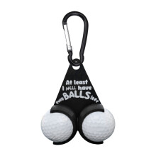 Golf Ball Holder Funny Golf Ball Rack And Dispenser with Carabiner Clip Portable Golf Ball Storage Bag Golfing Accessories for Golfer