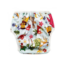Pannolini da bagno assorbenti riutilizzabili con bottoni a pressione per neonati e bambini, maschietti e femminucce, mutande impermeabili