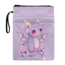 Roze Draak Droom Polyester Stoffen Boekenorganizer Tas voor Bibliothecarissen Vintage voor Hardcover Notitieboeken Bijbel Dagboek Studieboeken