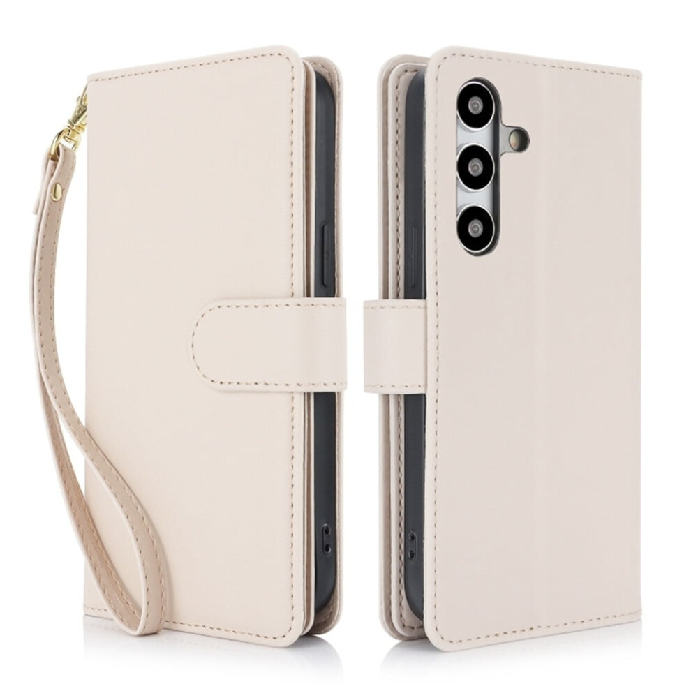 Compatible With Samsung Galaxy S24/S25 5G 6.2" Leather Magnetic Flip Wallet Case Â Rfid Blocking, Kickstand, Anti-Drop Tpu, Detachable Wrist Strap, 9193271084037
