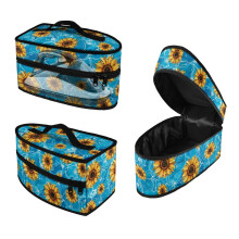 Sunflower Dustproof Iron Organizer Compatible with Most Iron Travel Iron Storage Holder Bag Garment Steamer Box Travel Steamer Holder, Case Only
