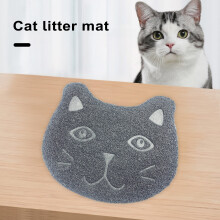 Creative Cat Food Mat, PVC Pet Dog Cat Puppy Kitten Dish Bowl Food Water Feeding Placemat, Non-Slip Cat Litter Mat