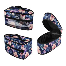 Hibiscus Iron Organizer Carrier Bag 11.8x6.69x5.5 In with Handle Protective, Case Only