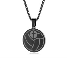 Athlete Necklace with Philippians 4:13 Quote for Men
