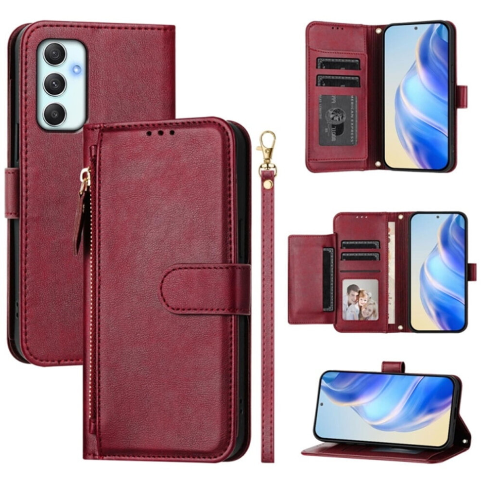 Leather Wallet Case For Samsung Galaxy A34 5G 6.6 Purple 9122141638117