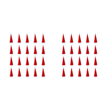 40Stk Weihnachts Besteckhalter Rot Für Gabeln Und Löffel Tischdeko Set