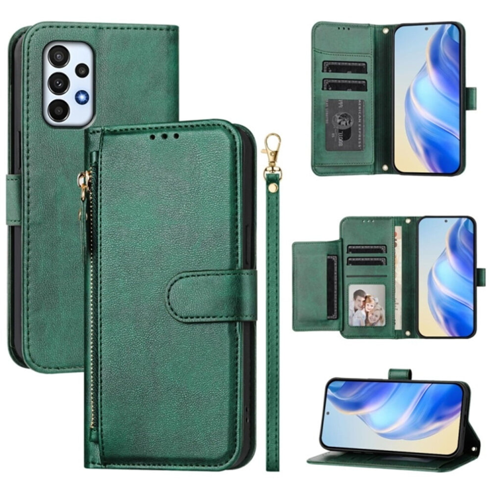 Leather Wallet Case For Samsung Galaxy A23 4G/5G Green 974856067435