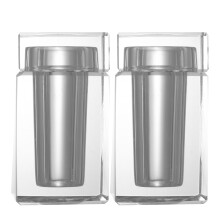 2Stk Kristall Zahnstocherhalter Transparent Mit Deckel Für & Bad