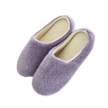 Women Men Winter Warm Fleece Anti-Slip Slippers Indoor House Shoes