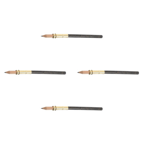 4Stk Set Stiftverlängerer Für Schule & , Marmor Muster, Holz