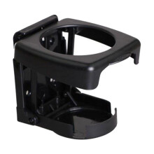 Portabottiglie pieghevole per auto, portabicchieri per camion, portatile, rigido con viti - Nero, 110x90x30mm