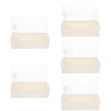 5Stk Multifunktionale Utensilienbox Aus Sicherem PP Beige