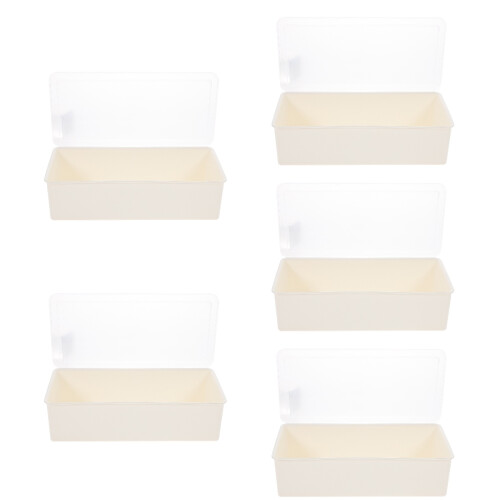 5Stk Multifunktionale Utensilienbox Aus Sicherem PP Beige