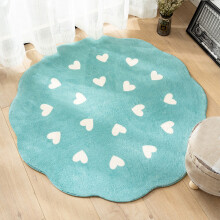 Valentine Rug, 31.5in Modern Round Carpet for Computer Chair Floor Mat, Water Absorbing No Slip for Living Room Sofa Coffee Table