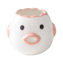 Pink Ceramic Egg White Separator – Food-Grade, Compatible with All Kitchen Gadgets, for Mayonnaise & Cooking