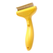 Self Cleaning Pet Grooming Brush Metal Comb for Detangling Long Matted and Easy Undercoat Removal on Cats Dogs