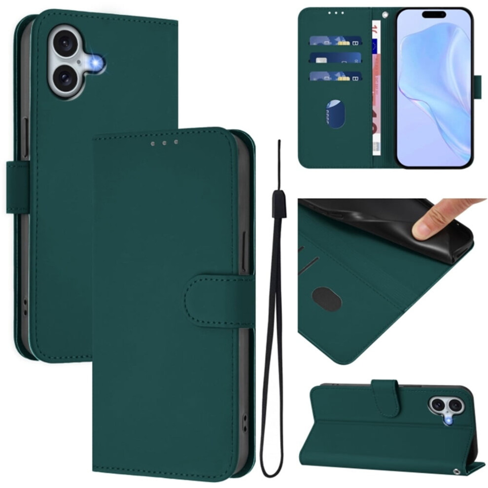 Iphone 16 Plus Wallet Case Pu Leather Magnetic Flip Folio 913211553909