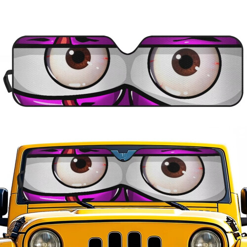 Foldable Windshield Sun Shade for Jeep Wrangler and