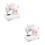 2Pcs Mini Sewing Machine Double Thread Portable Multi-Color LED Light 8