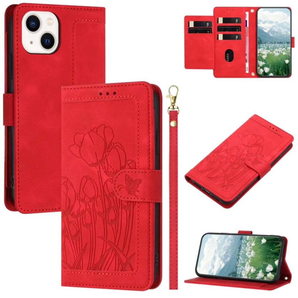 Leather Flip Wallet Case For Iphone 14 Plus Â Tulip 913211552100