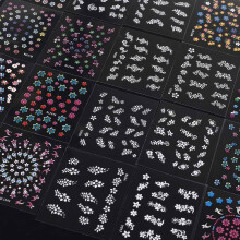 DIY Nail Decoration3D Self Adhesive Nail Stickers Flower Themed Nail Stickers Colorful Floral Nail Designs Multi Design Nail Art Decals Cute Floral