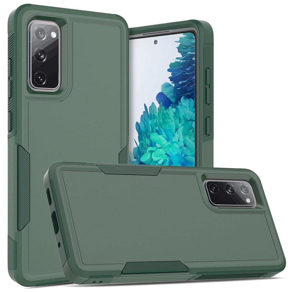 Defender Case For Compatible With Samsung Galaxy S20 Fe 5G Â Heavy Duty, Dustproof, Shockproof, Non-Slip Rugged Cover, Green 9353595636804