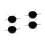 4Pièces Kit Outils Noir Dotting Art Nail Acier 5