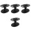 4Pcs Black Shear Organizer Rack for Barbershop Scissors and Combs 4