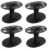 4Pcs Black Shear Organizer Rack for Barbershop Scissors and Combs 6