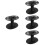 4Pcs Black Shear Organizer Rack for Barbershop Scissors and Combs 7