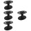 4Pcs Black Shear Organizer Rack for Barbershop Scissors and Combs 8